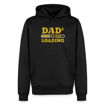 Zwillingspapa Zwillinge Vater Papi Vatertag Papa - Männer Premium Bio Hoodie - Schwarz - Vorne - Nico (187cm)