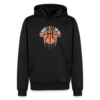Basketballtrainer Basketball Trainer Coach - Männer Premium Bio Hoodie - Schwarz - Vorne - Nico (187cm)