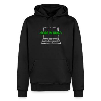 Programmierer Coder Software Entwickler - Männer Premium Bio Hoodie - Schwarz - Vorne - Nico (187cm)