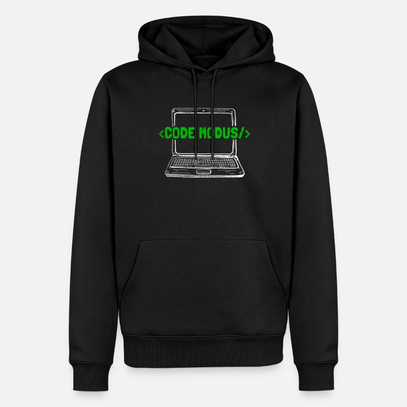 Programmierer Coder Software Entwickler - Männer Premium Bio Hoodie - Schwarz