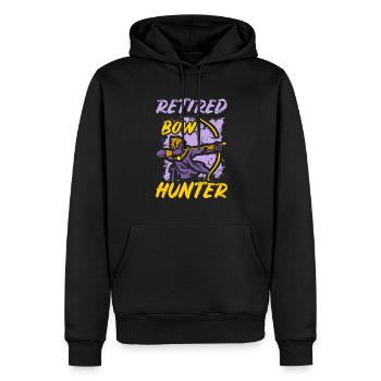 Bogenschütze Bogensport Pfeil Bogen Bogenschießen - Männer Premium Bio Hoodie - Schwarz - Vorne - Nico (187cm)