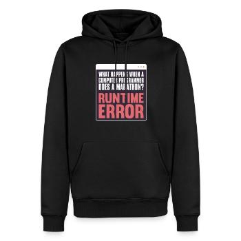 Programmer Coder Software Developer - Men’s Premium Organic Hoodie - black - Front - Nico (187cm)