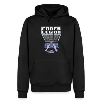 Programmer Coder Software Developer - Men’s Premium Organic Hoodie - black - Front - Nico (187cm)