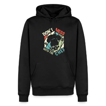Koch kochen Sternekoch Köchin Gastro Restaurant - Männer Premium Bio Hoodie - Schwarz - Vorne - Nico (187cm)