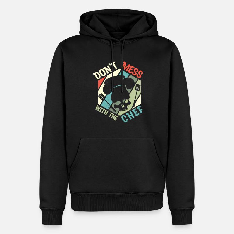 Cuisinier Chef étoilé Gastro Restaurant - Sweat à capuche Premium bio Homme - noir