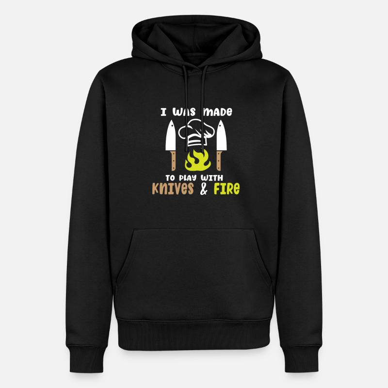 Cuisinier Chef étoilé Gastro Restaurant - Sweat à capuche Premium bio Homme - noir