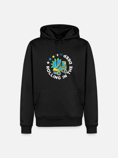 Rollerblades Rollschuhe Inlineskater - Männer Premium Bio Hoodie - Schwarz