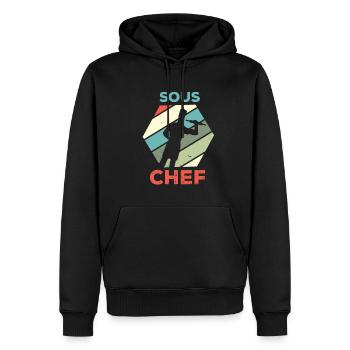 Koch kochen Sternekoch Köchin Gastro Restaurant - Männer Premium Bio Hoodie - Schwarz - Vorne - Nico (187cm)