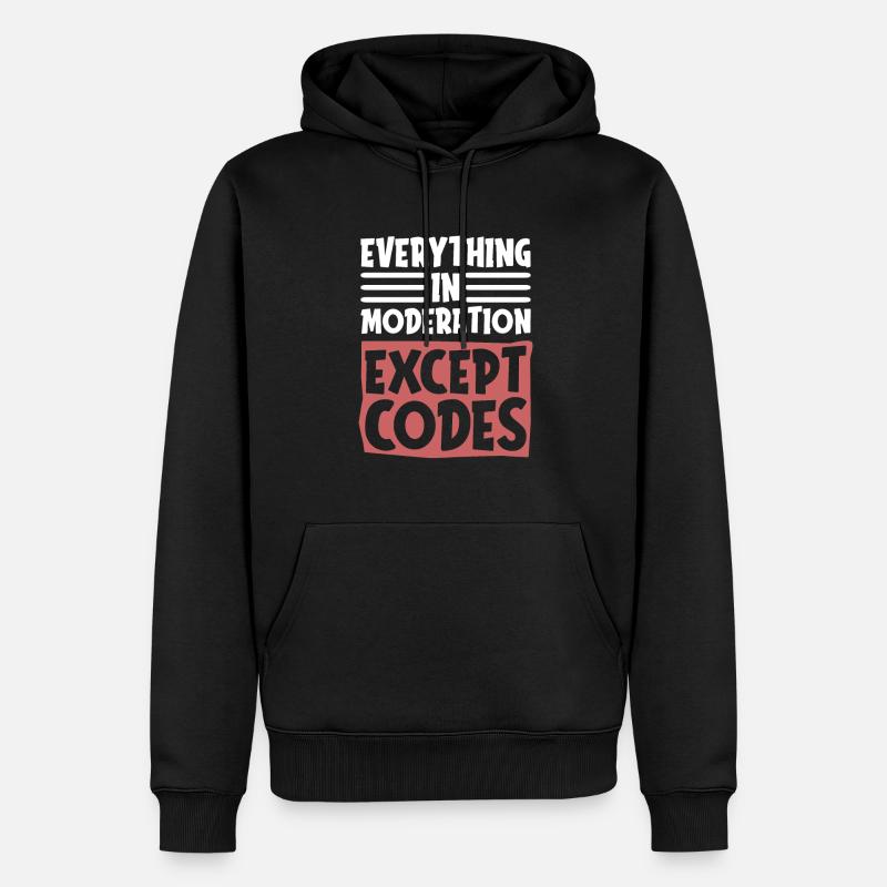 Programmer Coder Software Developer - Men’s Premium Organic Hoodie - black