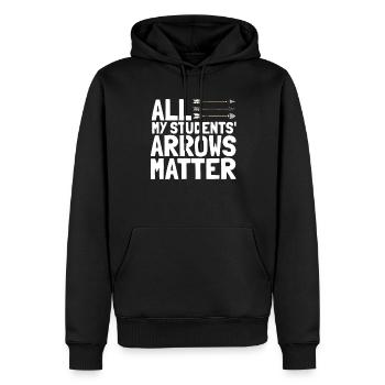 Bogenschütze Bogensport Pfeil Bogen Bogenschießen - Männer Premium Bio Hoodie - Schwarz - Vorne - Nico (187cm)