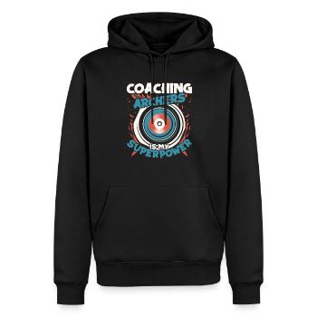 Bogenschütze Bogensport Pfeil Bogen Bogenschießen - Männer Premium Bio Hoodie - Schwarz - Vorne - Nico (187cm)