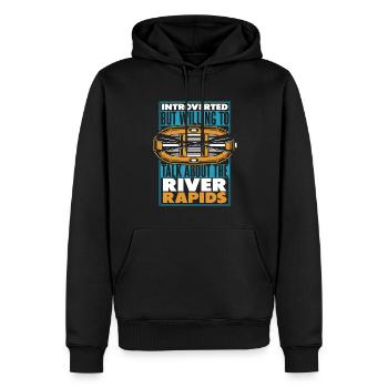 Rafting Wildwasser Kanu Kajak - Männer Premium Bio Hoodie - Schwarz - Vorne - Nico (187cm)