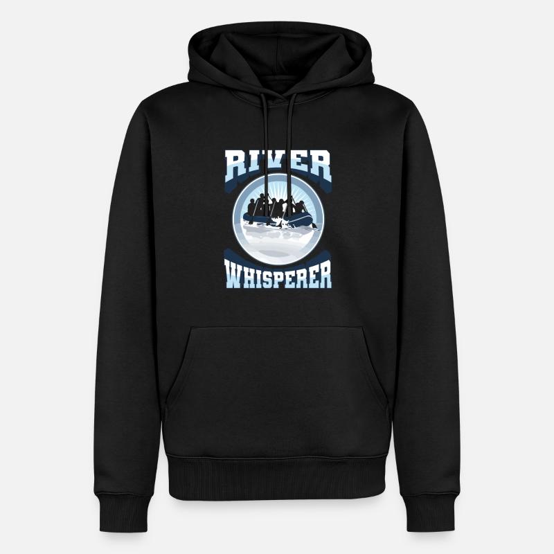 Rafting Canoë Kayak d’eau vive - Sweat à capuche Premium bio Homme - noir
