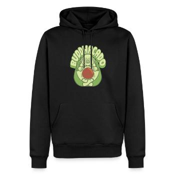 Buddha Buddhist Buddhismus - Männer Premium Bio Hoodie - Schwarz - Vorne - Nico (187cm)
