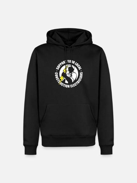 Electrician Electrical Engineer Electronics Technician - Men’s Premium Organic Hoodie - black