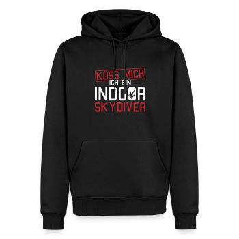 Indoor-Skydiving - Männer Premium Bio Hoodie - Schwarz - Vorne - Nico (187cm)