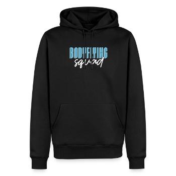 Parachutisme intérieur - Sweat à capuche Premium bio Homme - noir - Devant - Nico (187cm)