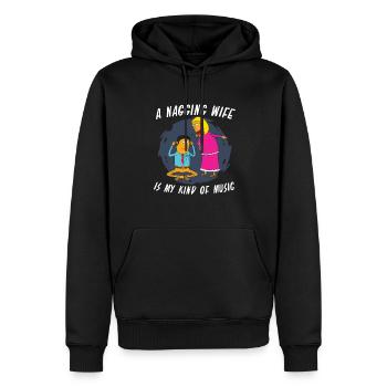 Tontechniker Sound Audio Engineer - Männer Premium Bio Hoodie - Schwarz - Vorne - Nico (187cm)