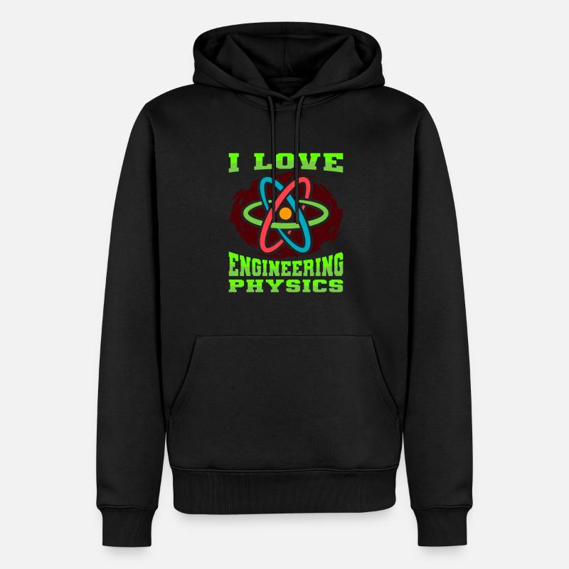 Physik Physiker - Männer Premium Bio Hoodie - Schwarz