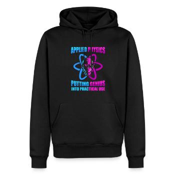Physik Physiker - Männer Premium Bio Hoodie - Schwarz - Vorne - Nico (187cm)