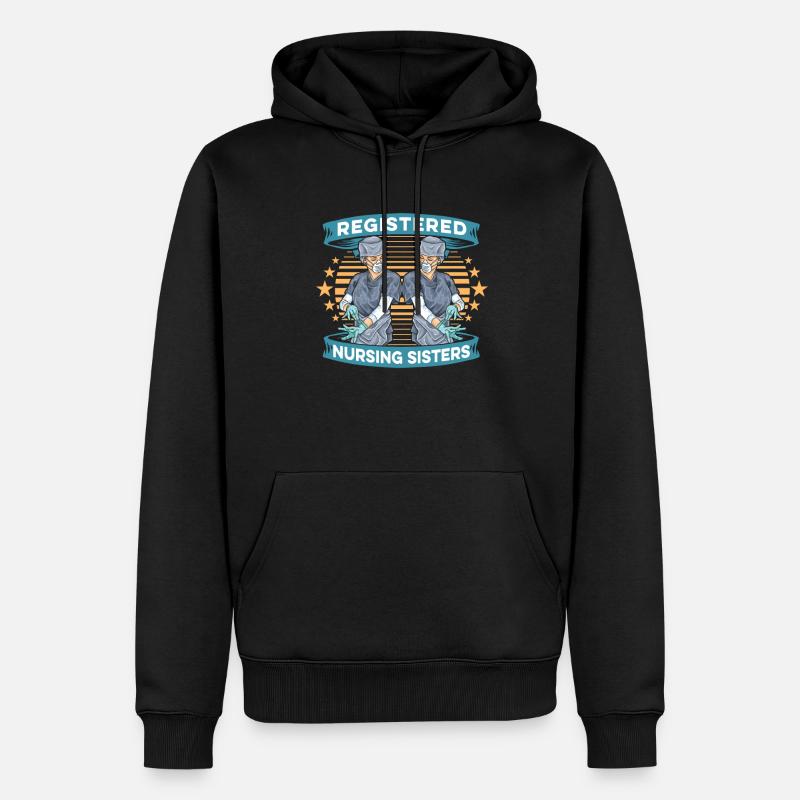 Infirmier - Sweat à capuche Premium bio Homme - noir