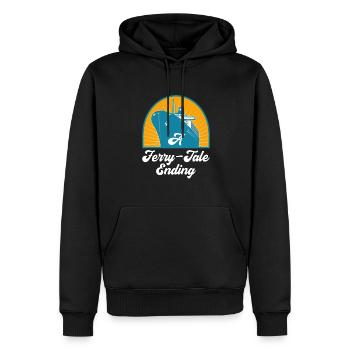 Voiliers Marins - Sweat à capuche Premium bio Homme - noir - Devant - Nico (187cm)
