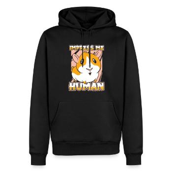 Meerschwein Meerschweinchen - Männer Premium Bio Hoodie - Schwarz - Vorne - Nico (187cm)