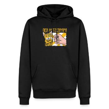 Cat Rental Cat Domestic Cat - Men’s Premium Organic Hoodie - black - Front - Nico (187cm)