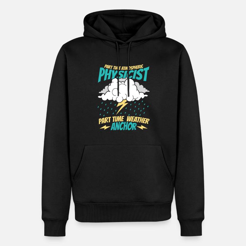 Physik Physiker - Männer Premium Bio Hoodie - Schwarz