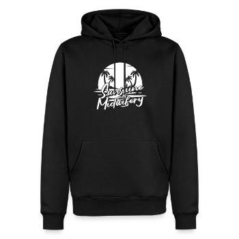 Hebamme Geburtshelfer - Männer Premium Bio Hoodie - Schwarz - Vorne - Nico (187cm)