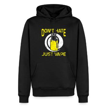 Elektro Zigarette E-Zigarette E-Shisha Vape - Männer Premium Bio Hoodie - Schwarz - Vorne - Nico (187cm)