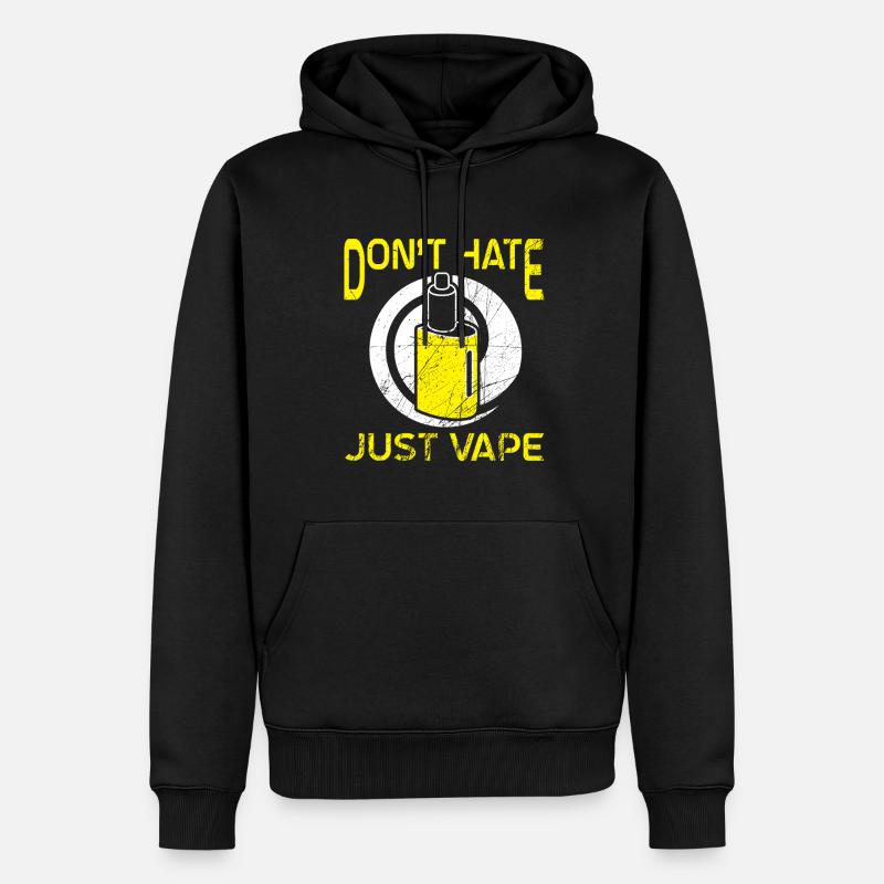 Elektro Zigarette E-Zigarette E-Shisha Vape - Männer Premium Bio Hoodie - Schwarz