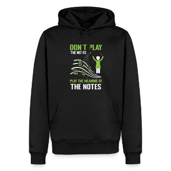 DJ Discjockey Diskjockey Auflegen Club - Männer Premium Bio Hoodie - Schwarz - Vorne - Nico (187cm)