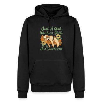 Hobby Jardinier Tournesol Jardinier - Sweat à capuche Premium bio Homme - noir - Devant - Nico (187cm)