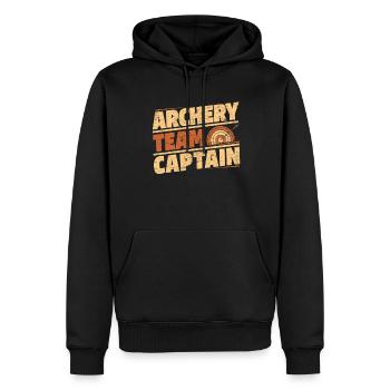 Bogenschütze Bogensport Pfeil Bogen Bogenschießen - Männer Premium Bio Hoodie - Schwarz - Vorne - Nico (187cm)