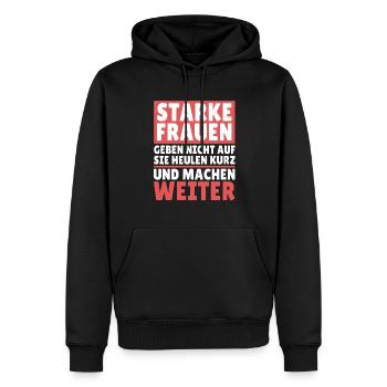 Sarkusmus Spruch Schwarzer Humor Lustiges Ironie - Männer Premium Bio Hoodie - Schwarz - Vorne - Nico (187cm)
