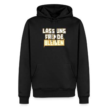 Sarkusmus Spruch Schwarzer Humor Lustiges Ironie - Männer Premium Bio Hoodie - Schwarz - Vorne - Nico (187cm)
