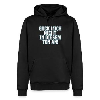 Sarkusmus Spruch Schwarzer Humor Lustiges Ironie - Männer Premium Bio Hoodie - Schwarz - Vorne - Nico (187cm)