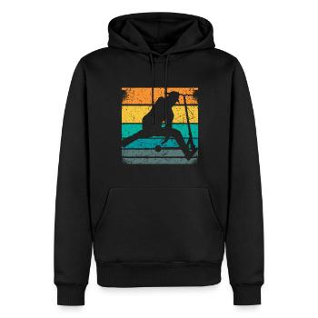 Stunt Scooter Kinder Trick Scooter Tretroller Fun - Männer Premium Bio Hoodie - Schwarz - Vorne - Nico (187cm)