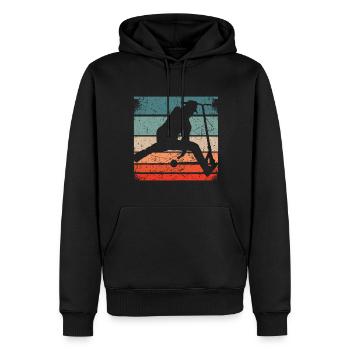Stunt Scooter Kinder Tretroller Zubehör Roller Fun - Männer Premium Bio Hoodie - Schwarz - Vorne - Nico (187cm)