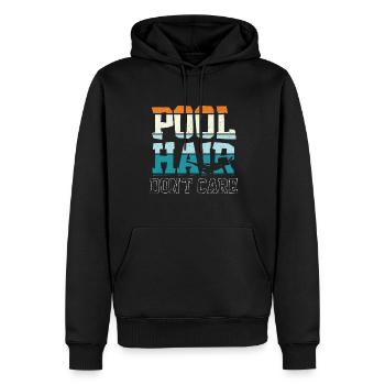 Schwimmer Schwimmen 50 Meter Bahn Brustschwimmen - Männer Premium Bio Hoodie - Schwarz - Vorne - Nico (187cm)