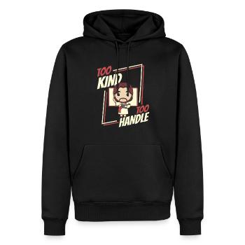 Professeur de religion Éducation religieuse - Sweat à capuche Premium bio Homme - noir - Devant - Nico (187cm)