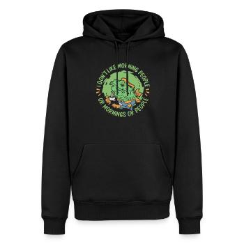 Bartagame Bearded Dragon - Männer Premium Bio Hoodie - Schwarz - Vorne - Nico (187cm)