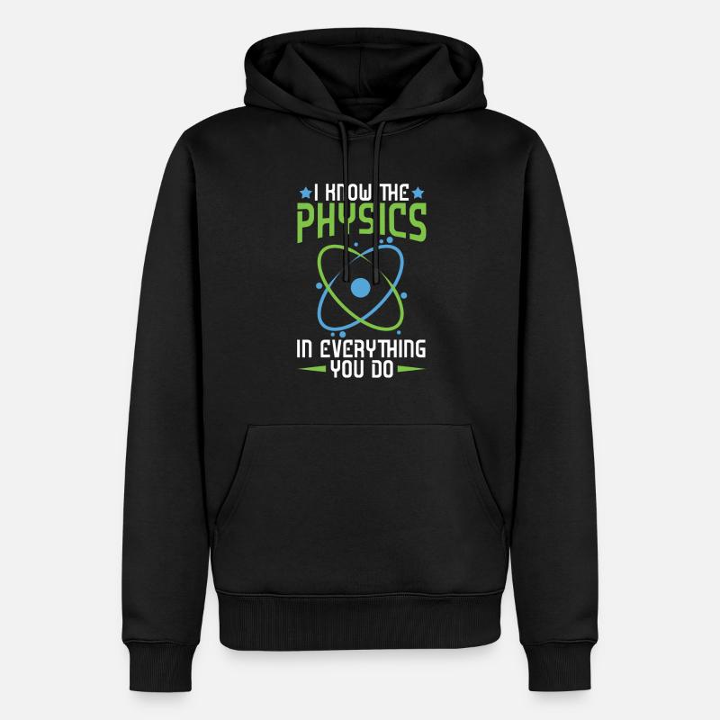 Physics Phyiker Applied Physics - Men’s Premium Organic Hoodie - black