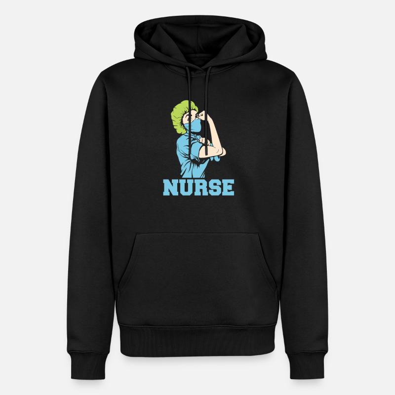 Krankenschwester - Männer Premium Bio Hoodie - Schwarz