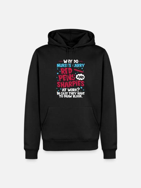 Nurse Komisch - Men’s Premium Organic Hoodie - black