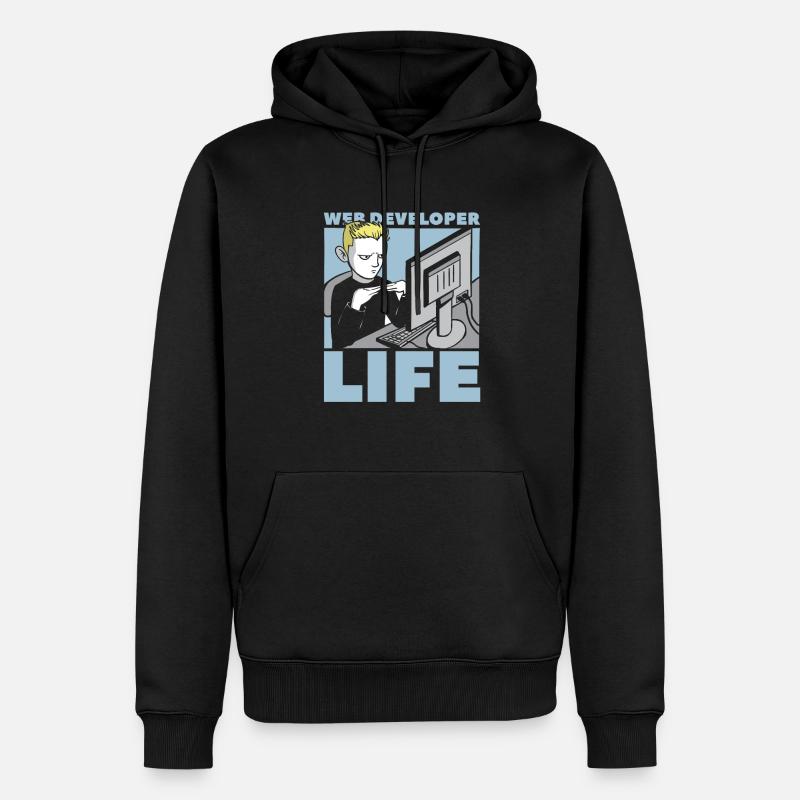 Web Entwickler Webdeveloper Web-Entwickler - Männer Premium Bio Hoodie - Schwarz