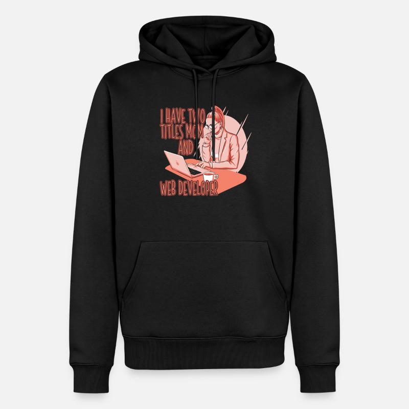 Web Entwickler Webdeveloper Web-Entwickler - Männer Premium Bio Hoodie - Schwarz