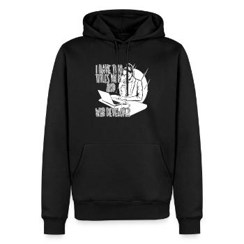 Web Entwickler Webdeveloper Web-Entwickler - Männer Premium Bio Hoodie - Schwarz - Vorne - Nico (187cm)
