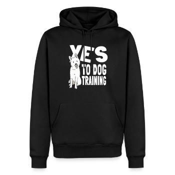 Hundetrainer Hundetrainer - Männer Premium Bio Hoodie - Schwarz - Vorne - Nico (187cm)